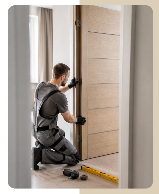 Установка шпонированной двери в Петропавловске-Камчатском по цене от 4662 р. | ДвериЛегко-Птк