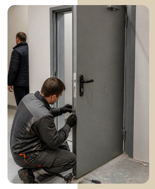 Ремонт противопожарной двери в Петропавловске-Камчатском по цене 6735 р. | ДвериЛегко-Птк